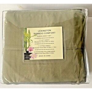 Lexington Bamboo Comfort 2200 Series Queen Rayon/Microfiber Sheet Set Olive